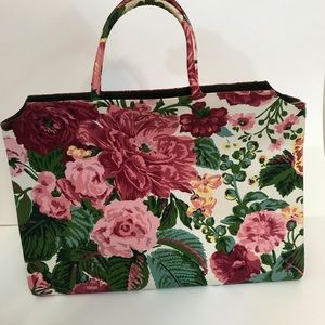 Margaret Smith vintage handbag pink flowers